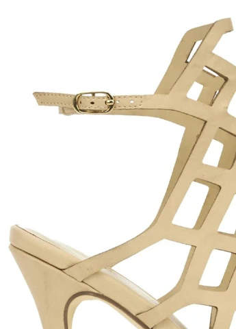 Бежевые босоножки JustFab с ремешком