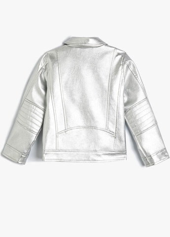 Серебряная летняя куртка косуха KOTON