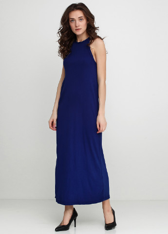 Синее кэжуал платье Ralph Lauren однотонное