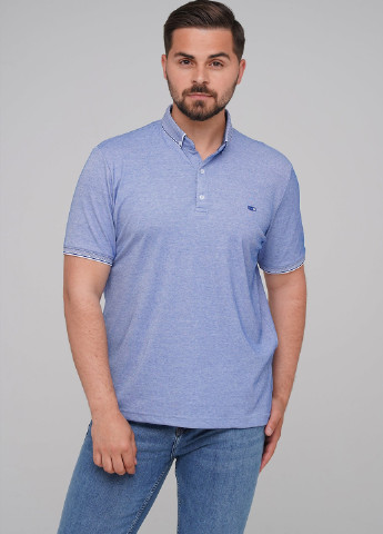 Голубой футболка-поло для мужчин Trend Collection меланжевая