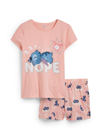 Розовая всесезон пижама (футболка, шорты) футболка + шорты C&A