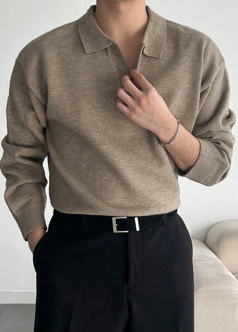 Пісочний демісезонний светр SHEIN