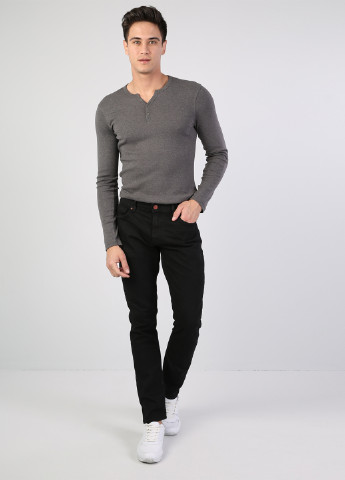 Черные демисезонные слим джинсы 041 DANNY Colin's