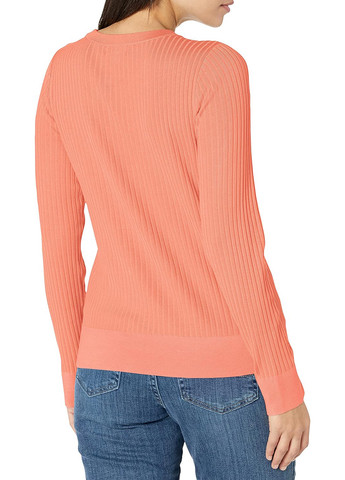 Оранжевый демисезонный свитер джемпер Calvin Klein