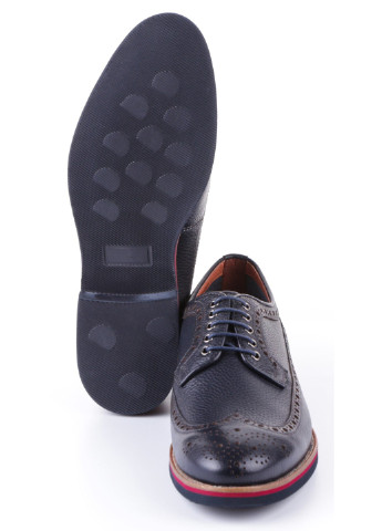 Синие мужские классические туфли 195129 Lido Marinozzi на шнурках