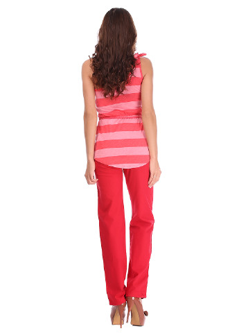 Красные кэжуал летние прямые брюки Only