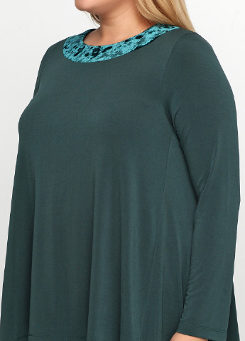 Бутылочная зеленая демисезонная блуза Valtusi