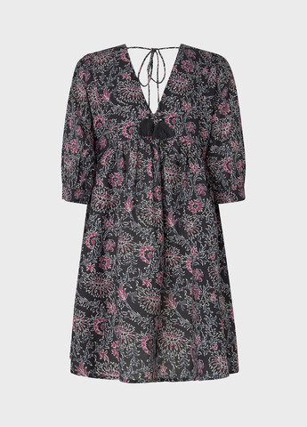 Комбінована кежуал сукня кльош Pepe Jeans з квітковим принтом