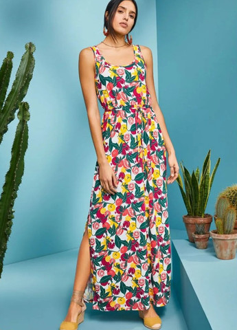 Комбинированное кэжуал платье а-силуэт Esmara с рисунком