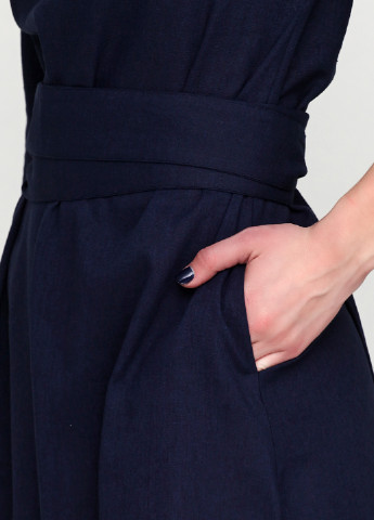 Темно-синее кэжуал платье Happy Dress однотонное