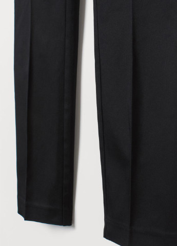 Черные кэжуал демисезонные классические брюки H&M
