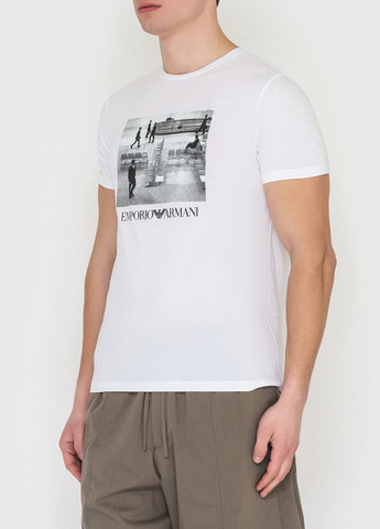 Біла футболка Emporio Armani