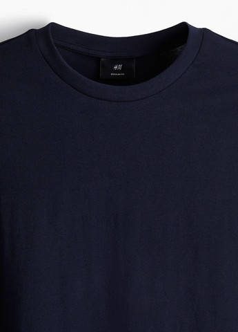 Темно-синяя футболка H&M