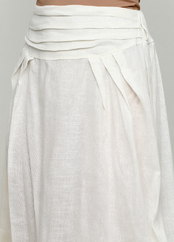Молочная кэжуал однотонная юбка Made in Italy