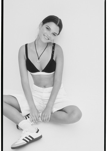 Чёрный триэнджел бюстгальтер Hi&Bye без косточек хлопок