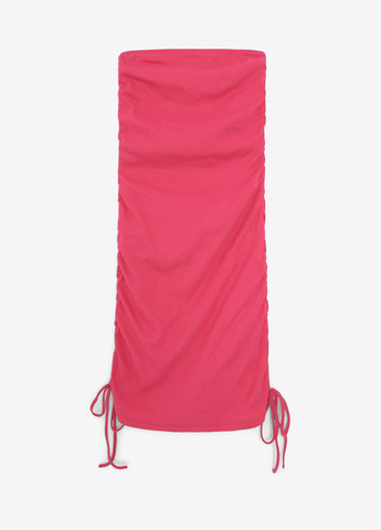 Малиновое кэжуал платье с открытыми плечами Jennyfer однотонное