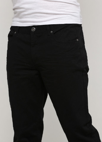 Черные кэжуал демисезонные прямые брюки Filaton