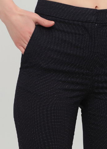 Индиго кэжуал демисезонные укороченные, зауженные брюки H&M