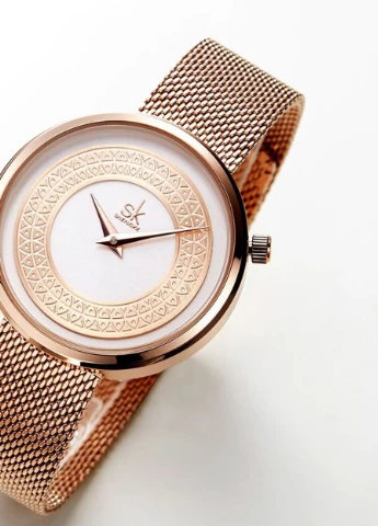 Женские часы Kuba Gold quartz Shengke (229044117)
