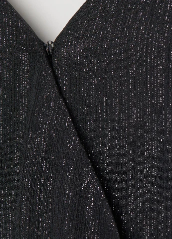 Комбінезон H&M комбінезон-брюки меланж чорний вечірній поліестер