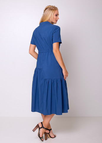 Синя кежуал сукня а-силует Luzana однотонна