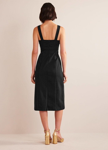 Черное кэжуал, вечернее платье футляр Boden однотонное