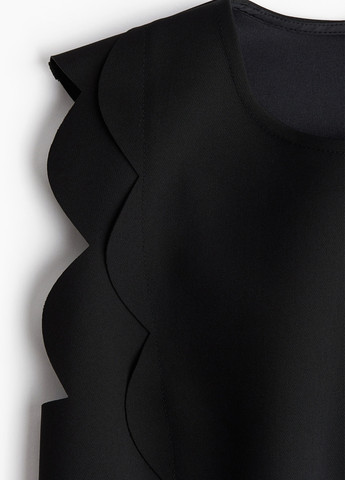 Чорна кежуал сукня H&M однотонна