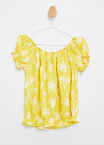 Жовта літня блуза DeFacto
