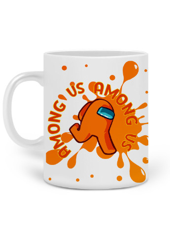 Кружка Амонг Ас Помаранчевий (Among Us Orange) 330 мл горнятко керамічне (20259-2408) MobiPrint (219774694)