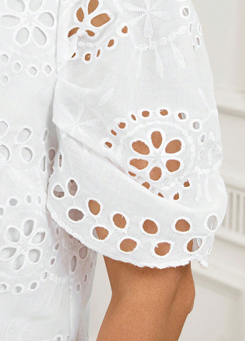 Білий святковий, кежуал сукня а-силует SHEIN однотонна