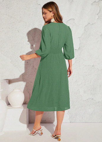 Зелена кежуал сукня кльош Emery Rose однотонна