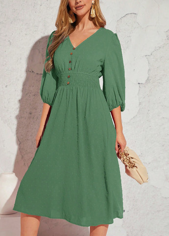 Зелена кежуал сукня кльош Emery Rose однотонна