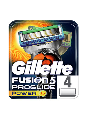 Картриджи для бритья Fusion ProGlide Power (4 шт.) Gillette (17071729)