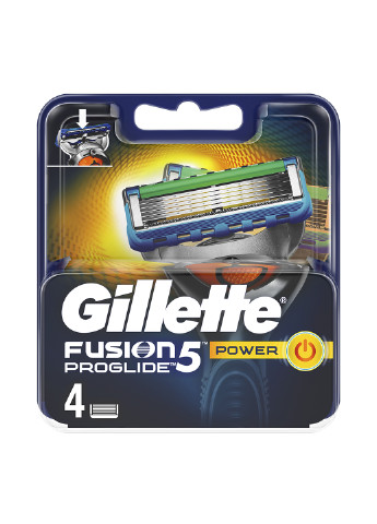 Картриджи для бритья Fusion ProGlide Power (4 шт.) Gillette (17071729)