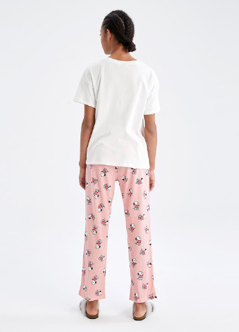 Розовая всесезон пижама (футболка, брюки) футболка + брюки DeFacto