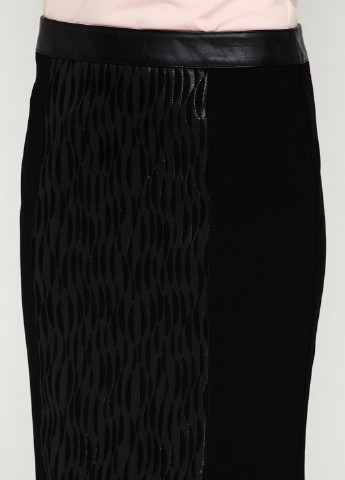 Черная кэжуал однотонная юбка Marta Palmieri миди