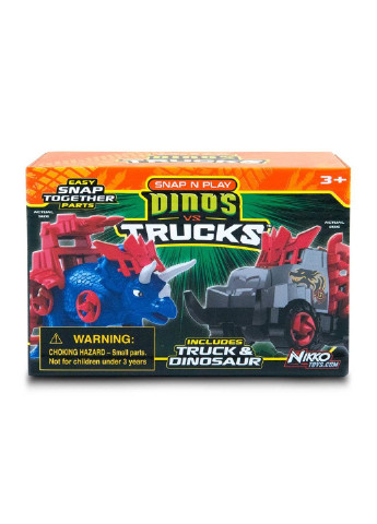 Игровой набор машинка и синий трицератопс (20073) Road Rippers (254066711)