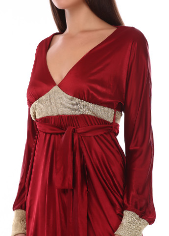 Красное кэжуал платье а-силуэта Ella Luna однотонное