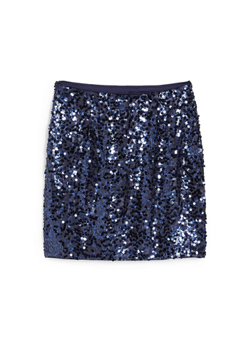 Темно-синяя вечерний однотонная юбка C&A