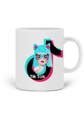 Кружка ТікТок (TikTok) 330 мл горнятко керамічне (20259-1648) MobiPrint (219776171)
