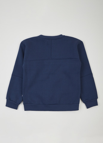 dexter's свитшот однотонный синий кэжуал хлопок, трехнитка