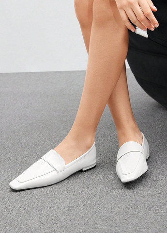 SHEIN Туфлі лофери молочний з штучна шкіра, китай — демісезон (325827863)