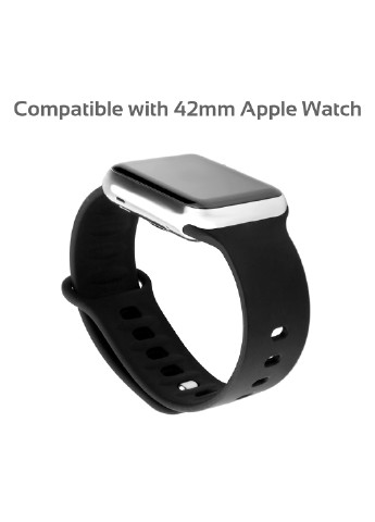 Силіконовий ремінець Rarity-42ML для Apple Watch 42-44 мм 1/2/3/4/5/6/SE Promate rarity-42ml.black (216034105)