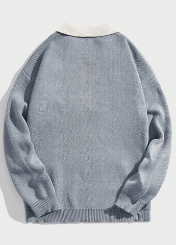 Сірий демісезонний светр SHEIN