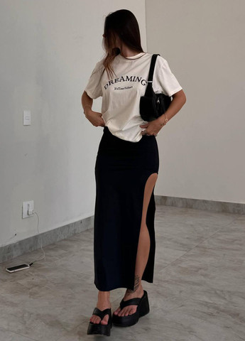 Чорна кежуал сукня силуетна No Brand однотонна