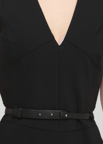 Черное кэжуал платье футляр Atos Lombardini однотонное