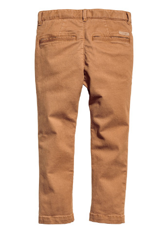 Светло-коричневые кэжуал демисезонные брюки H&M