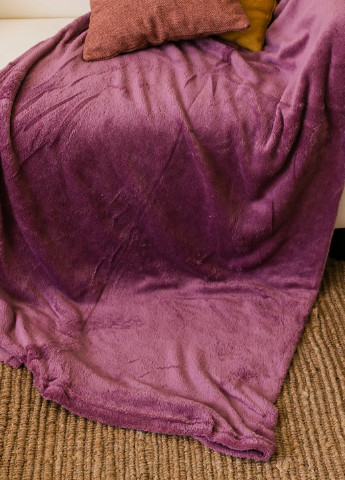 Плед покрывало одеяло из микрофибры двуспальный 180х200 см (473675-Prob) Малиновый Unbranded (256144149)