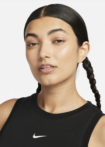 Топ FB8279-010 Nike Sportswear Chill Knit Women's Tight Cropped Mini (321974844)