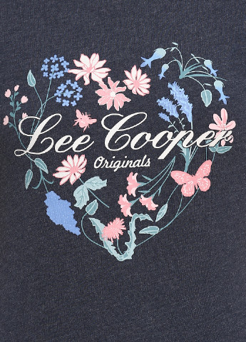 Темно-синяя летняя футболка Lee Cooper